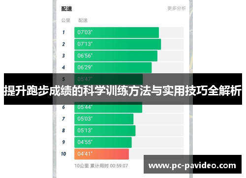 提升跑步成绩的科学训练方法与实用技巧全解析