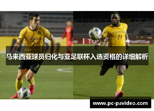 马来西亚球员归化与亚足联杯入选资格的详细解析